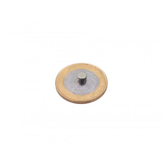 Neodímio N35 Ø5x3 mm - 100 Pçs